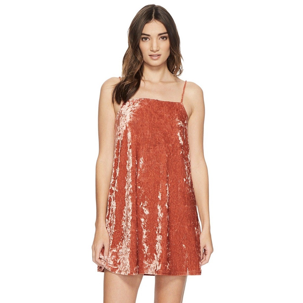 RVCA Satisfaction Crushed Velvet Dress